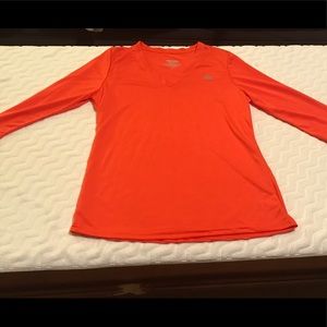 Red orange sports tee